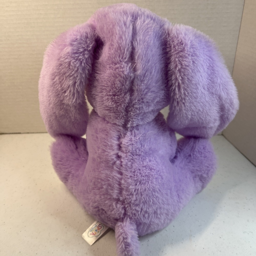 Spark Create Imagine Bunny Rabbit‎ 10"Purple Stuffed Rattle Crinkle Easter - Picture 3 of 9